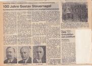 100 Jahre Gustav Steuernagel 